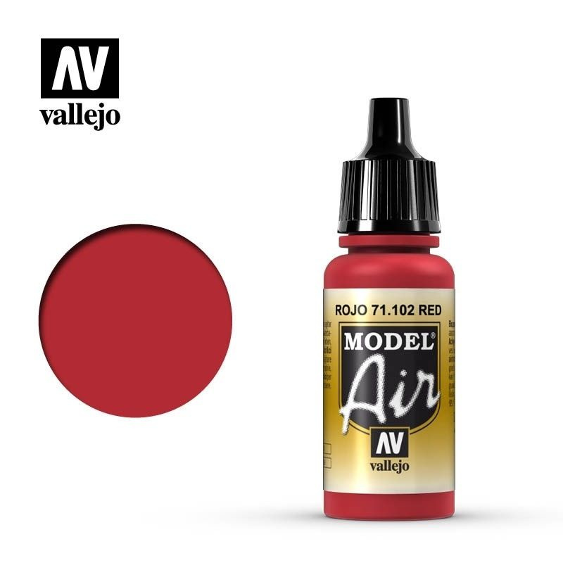 Краска для сборных моделей Vallejo, серия Model Air, цвет 71.102 (Red)  #1
