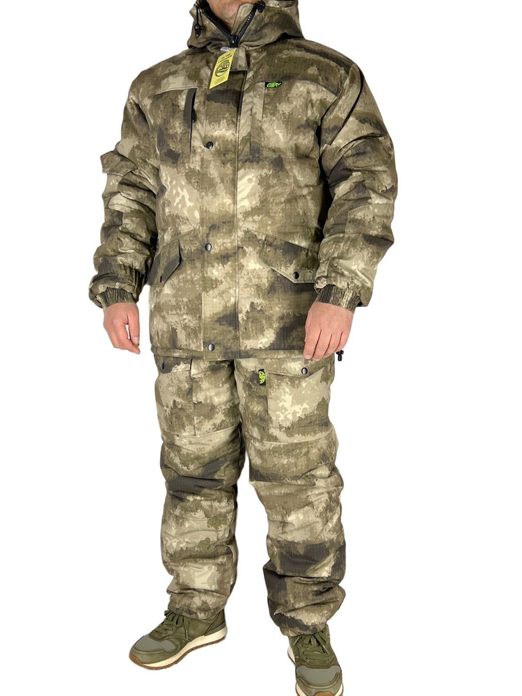 Зимний костюм АНГАРА 3 с полукомбинезоном до -35 . Очень теплый и толстый ,куртка на флисе ,качественная #1