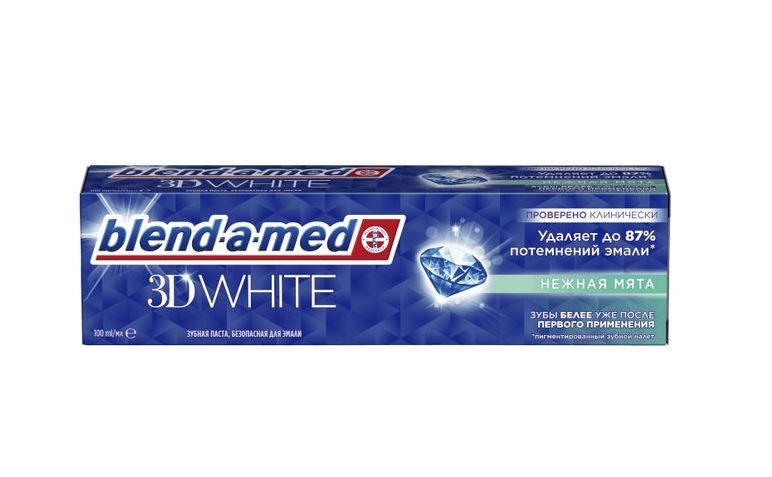 Blend-a-med Зубная паста 3D White Нежная мята, 100 мл #1
