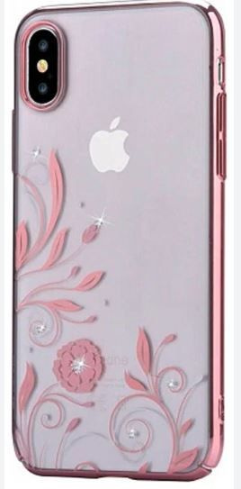 Чехол Devia для iPhone Xs, iPhone X Crystal Petunia, розовый #1
