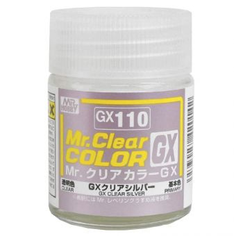 Gunze Sangyo Mr. Color Лак эмалевый глянцевый Clear Silver, 18 мл #1