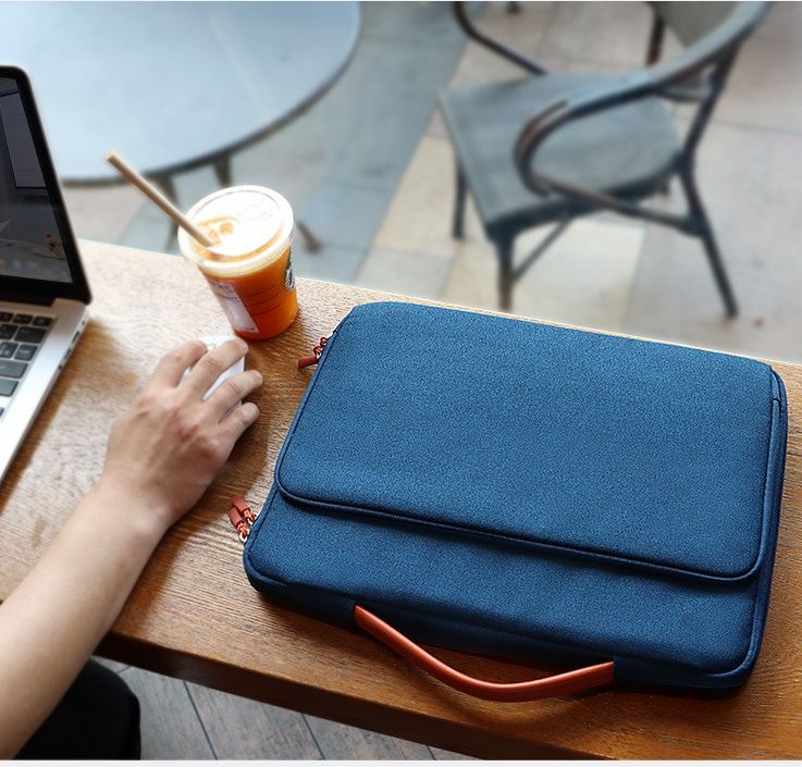Чехол для ноутбука темно-синий 15.6 дюймов, сумка для MacBook,дорожная сумка для документов мужская и #1