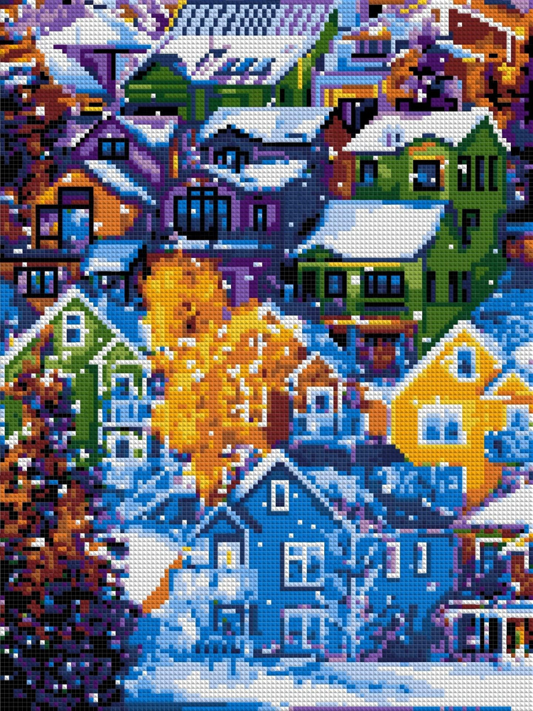 LORI. Алмазная мозаика "Зимняя Норвегия" #1