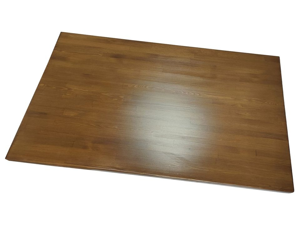 Столешница деревянная для стола, 130х70х4 см, цвет тёмный дуб  #1