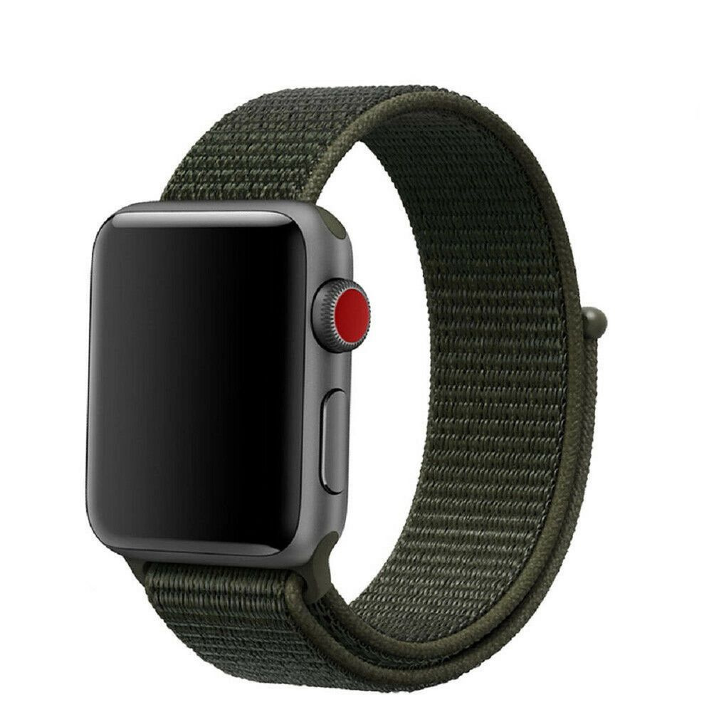 Ремешок для смарт-часов, фитнес-браслета Apple Watch Series 1 2 3 4 SE 5 6 7 8 нейлоновый тканевый браслет #1