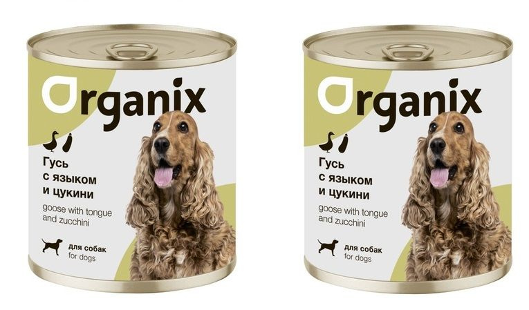 Консервы для собак Organix Рагу из гуся с языком и цуккини 750 гр х 2 шт  #1