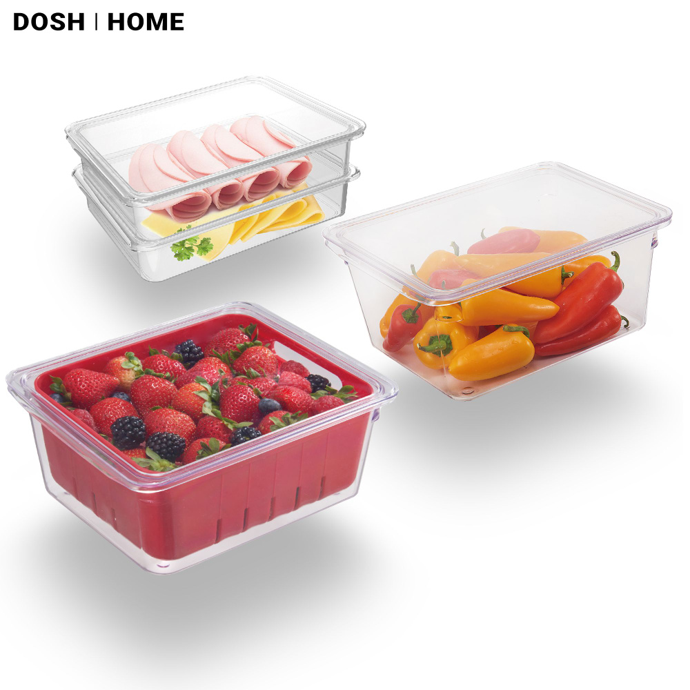 Органайзер для холодильника DOSH HOME ALIOT, набор контейнеров для продуктов, для овощей и фруктов 5 #1