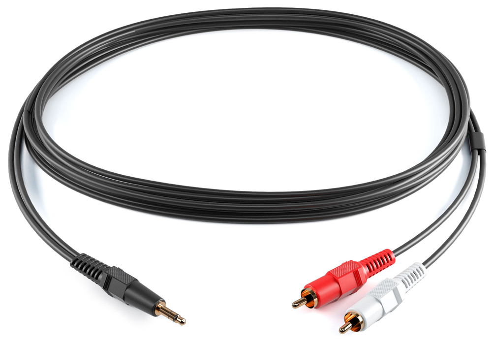 PROCAST cable Аудиокабель 3.5 мм/RCA, 5 м, черный #1