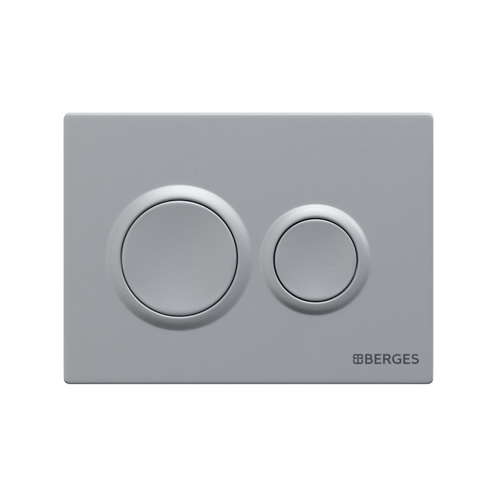 Кнопка слива смыва для инсталляции для унитаза для туалета NOVUM O2 матовый хром, арт. 040062  #1