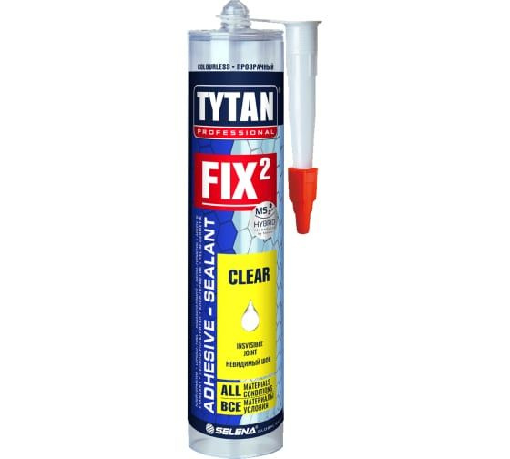 Клей-герметик Tytan Fix2 Clear прозрачный 290 мл #1