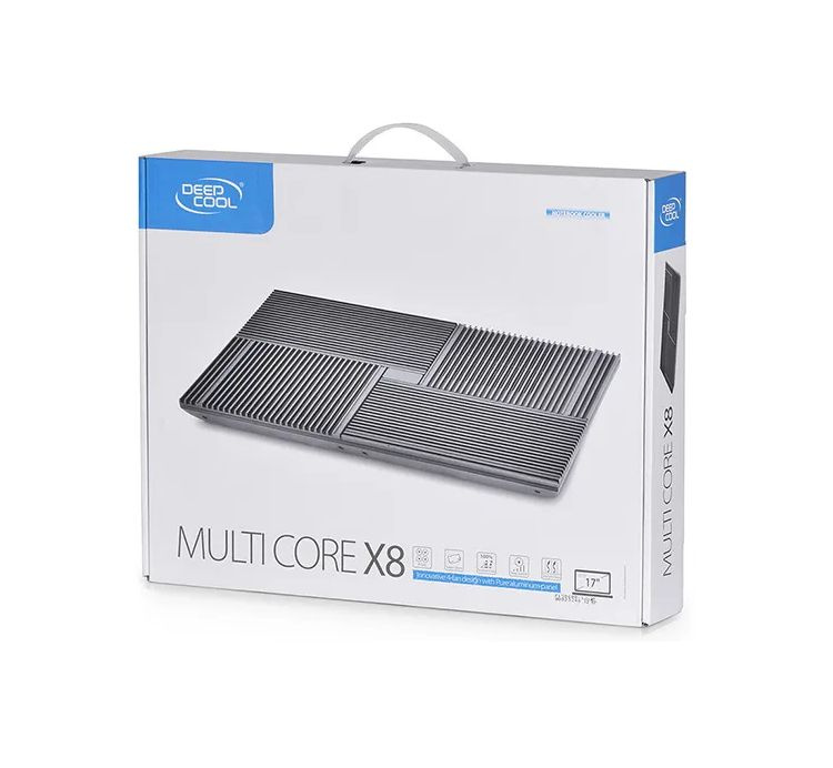 Подставка для ноутбука Deepcool MULTI CORE X8 / MULTICOREX8 охлаждающая, цвет черный, диагональ 17", #1