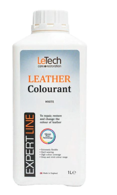 LeTech Expert Line Краска для кожи (Leather Colourant) White, 1л #1