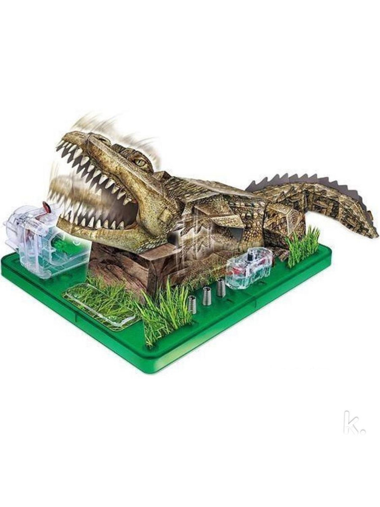 Электронный картонный 3D-конструктор "Крокодил" #1