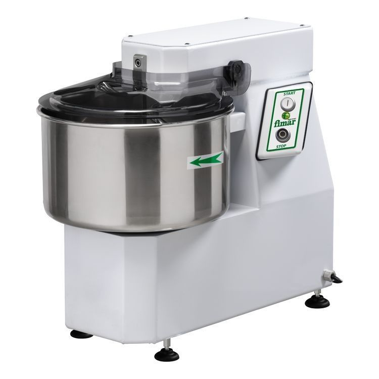 Тестомес спиральный Fimar 12/SN 2V (380 V), профессиональная кухонная тестомесильная машина  #1