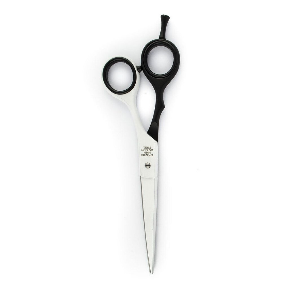 Ножницы парикмахерские PBS-EP-32166 Black/White (6.0") с микронасечкой  #1