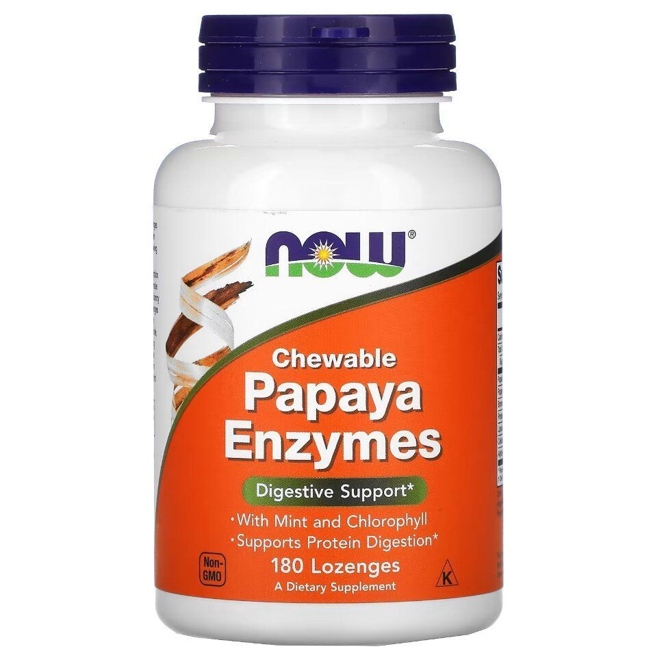 Папайя Фермент ("Papaya Enzyme") (жевательные пастилки массой 162,5 мг), для нормализации пищеварения, #1