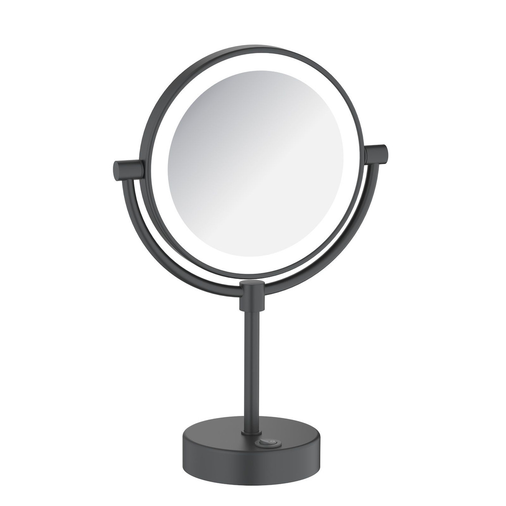 Зеркало косметическое двустороннее с 5-кратным увеличением и подсветкой настольное Timo Saona 13276/03 #1