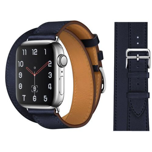 Двойной тур Watch Band для Эпл Вотч iWatch Ultra Series SE 8 7 6 5 4 3 2 1,Темно-синий,38mm,40mm,41mm #1