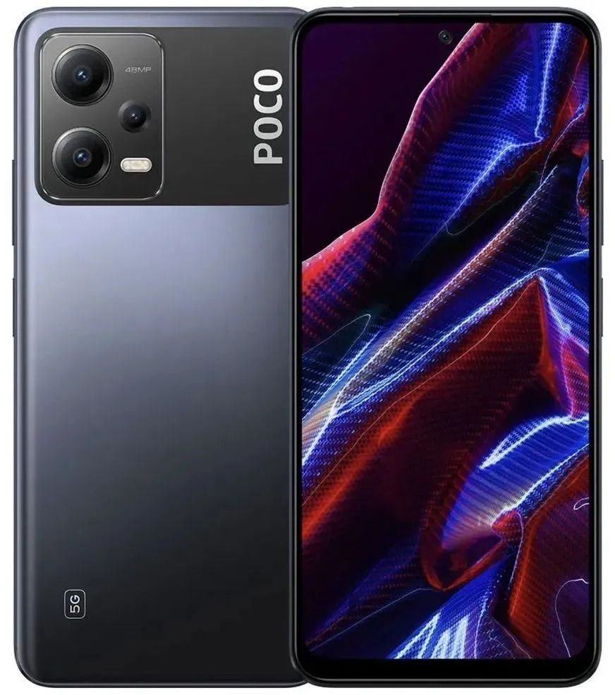 Poco Смартфон Poco X5 5G 8/256 ГБ, черный #1