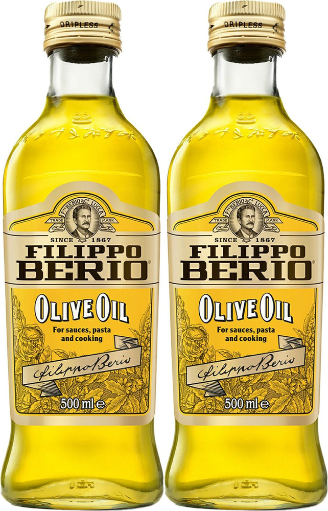 Масло оливковое Filippo Berio Pure, комплект: 2 упаковки по 500 мл #1