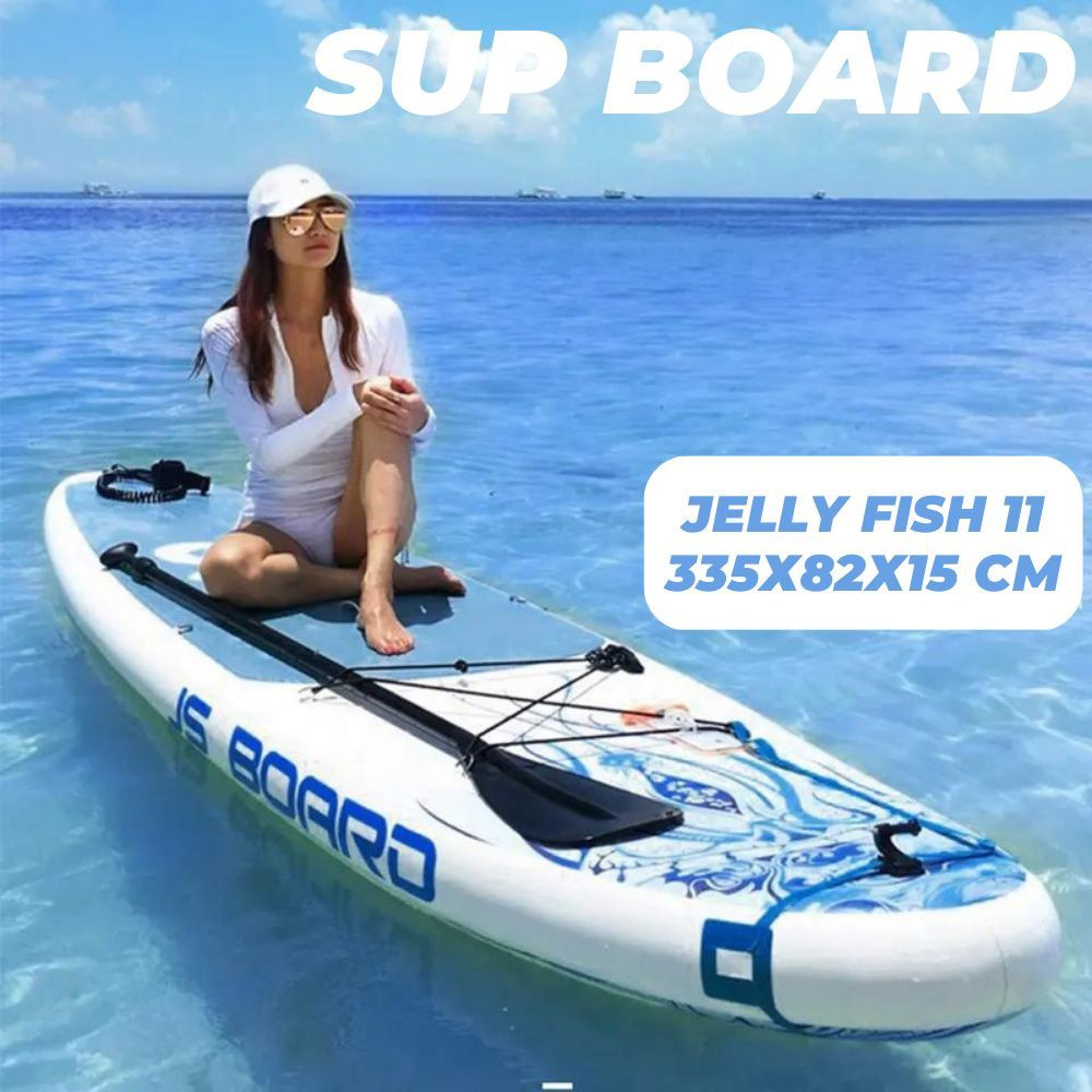 Надувная SUP-доска JS Jelly Fish 11'0" (335х82х15 см) Сап доска для плавания, для серфинга, Sup board, #1