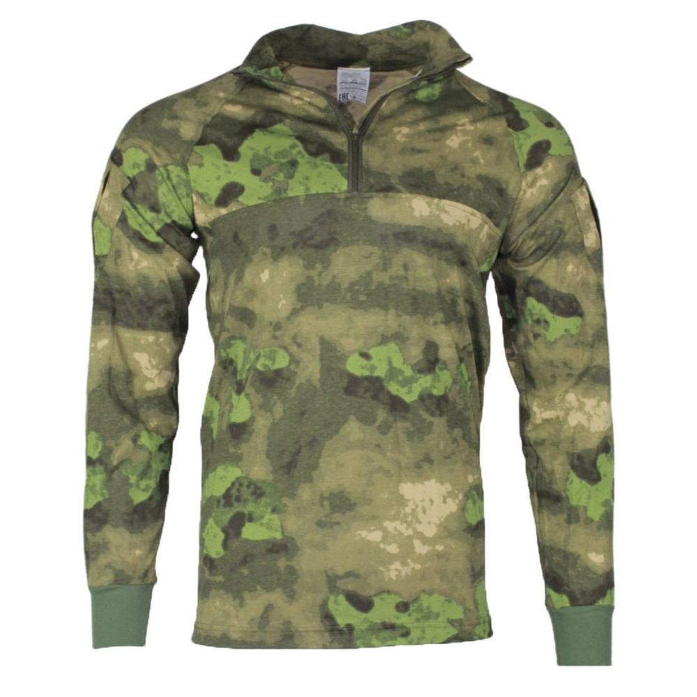 Тактическая рубашка (боевая рубаха) облегченная хлопковая (хб) в камуфляже Спецназа ВНГ Росгвардии зеленый #1