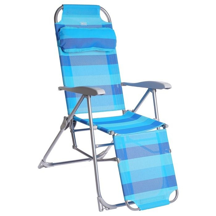 Кресло-шезлонг Ника КЗ, 82х59х116 см, синий #1