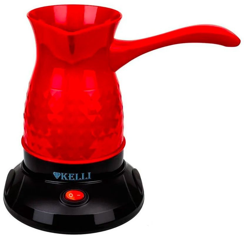 Электрическая турка кофеварка Kelli Красный 800Вт на 4 чашки 600мл  #1