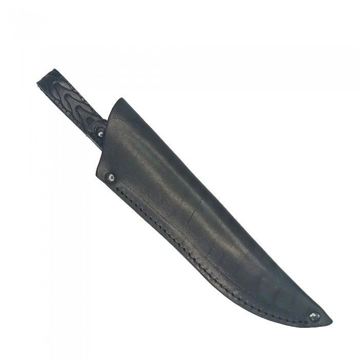 Кожаные ножны погружные для ножа с длиной клинка 17 см (черные)  #1