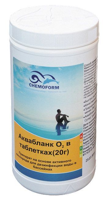 Активный кислород Аквабланк О2 "Chemoform" в таблетках (20г), 1 кг  #1