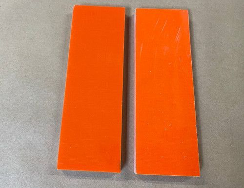 Стеклотекстолит G10 охотничий оранжевый, пластина 8x95x145 мм.  #1