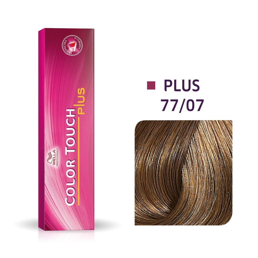 Wella Professionals Color Touch Plus Оттеночная крем-краска 77/07 олива, 60мл  #1