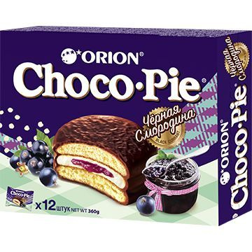 Печенье "ORION ChocoPie" Чёрная смородина, 360г #1