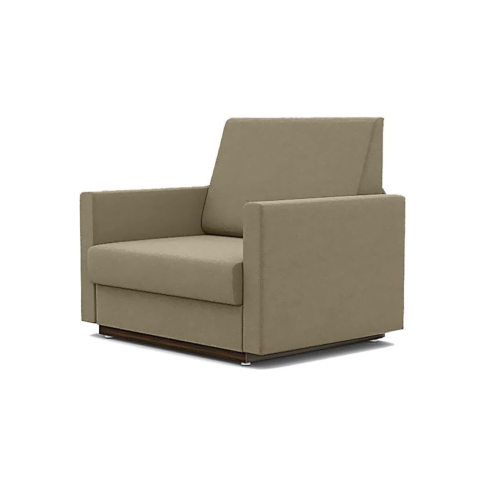 Кресло-кровать Стандарт + ФОКУС- мебельная фабрика 104х80х87 см серо-коричневый  #1
