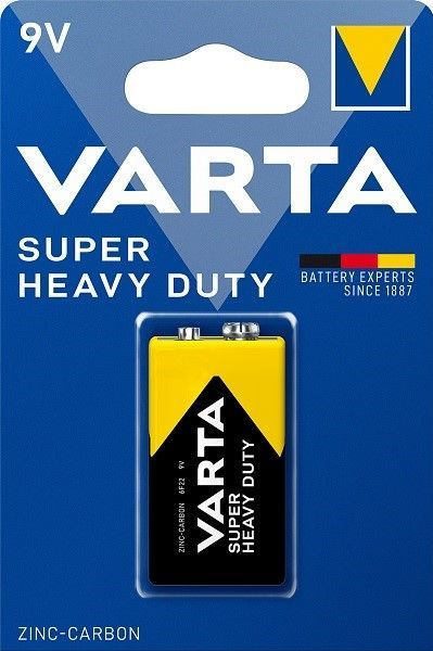 Батарейка VARTA Super Heavy Duty 9V Крона 6F22 (Superlife) 1шт. #1