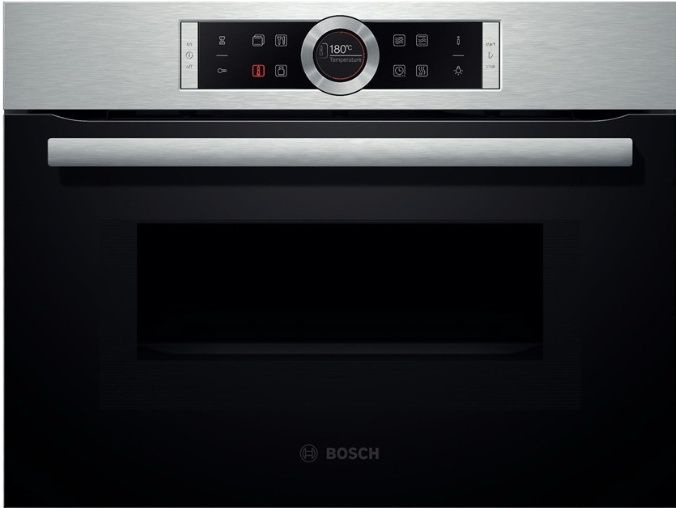 Электрический Духовой шкаф Bosch CMG633BS1, 59.4 см, 45 л, 6 режимов, гриль, конвекция, СВЧ, нержавеющая #1