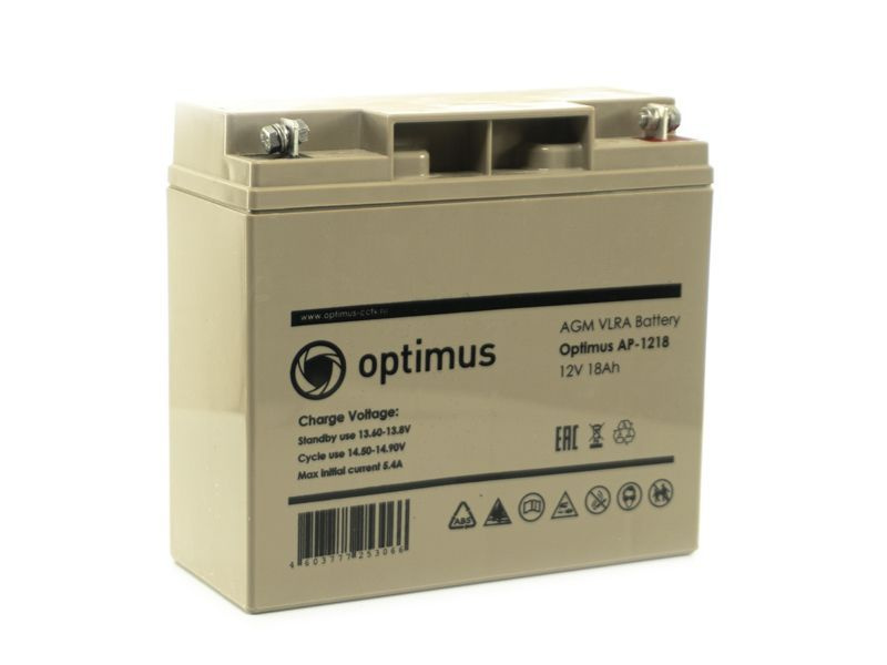 Аккумуляторная батарея AP-1218 12В 18А/ч (для ИБП, аварийного освещения, портативной электроники и пр.) #1