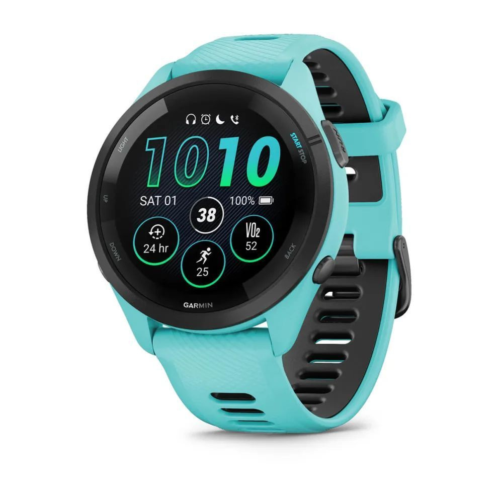 Garmin Спортивные часы FORERUNNER 265, WiFi, GPS, EU/PAC, Aqua, 010-02810-12, цвет голубой  #1