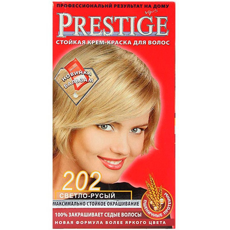 Vip s Prestige Краска для волос Prestige т.202 Светло-русый 100 мл ...