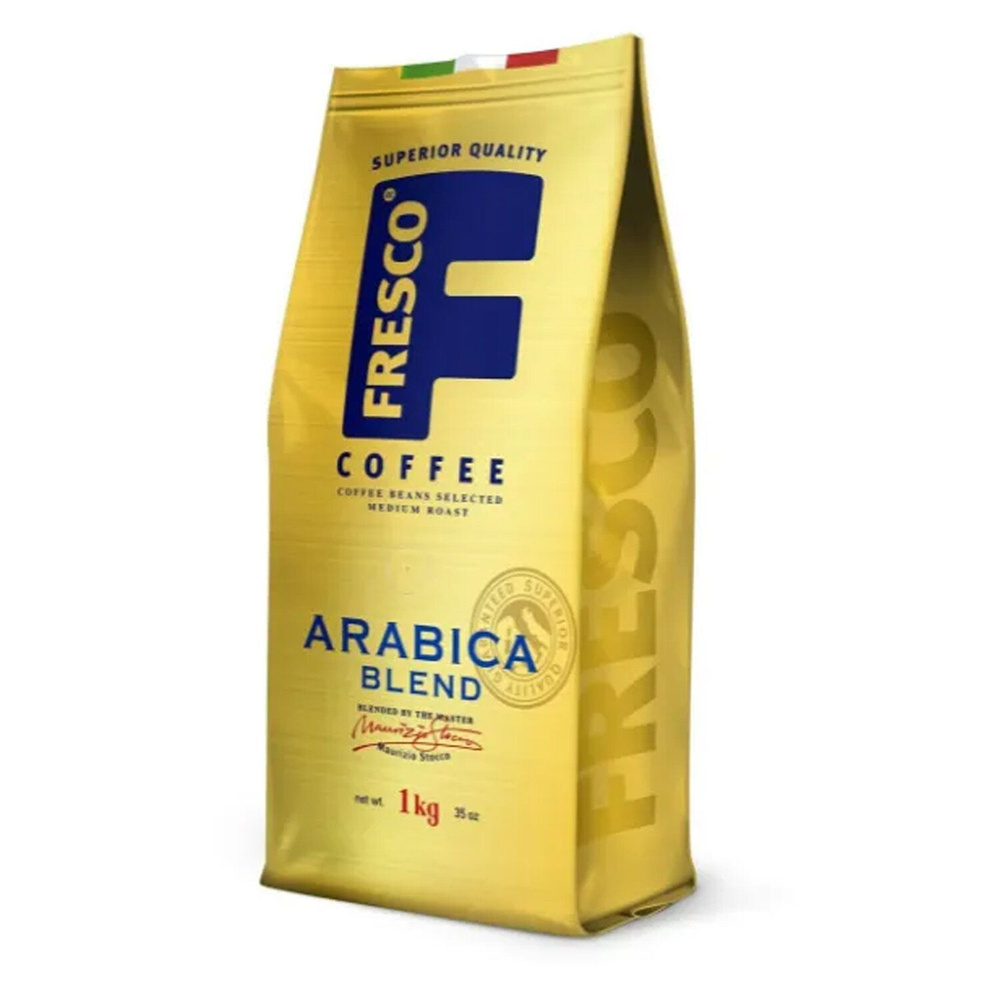 Кофе в зернах FRESCO "Arabica Blend" 1 кг, арабика 100%. Комплект - 1шт.  #1
