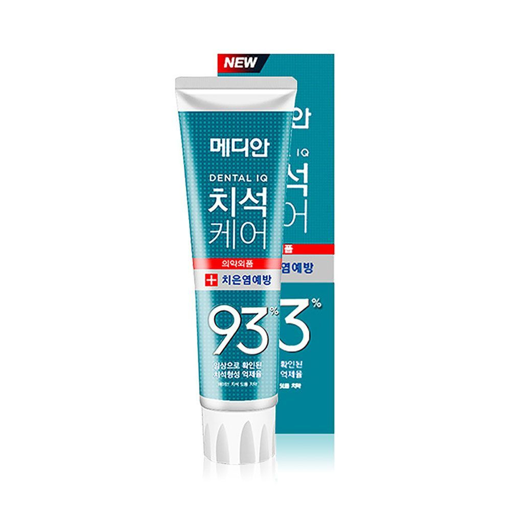 Корейская косметика. Зубная паста, уход за дёснами с цеолитом Median Dental IQ 93% Prevent Gingivitis #1