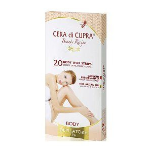 Cera di Cupra Body Wax Strips Восковые полоски для депиляции тела с аргановым маслом, 20 шт  #1