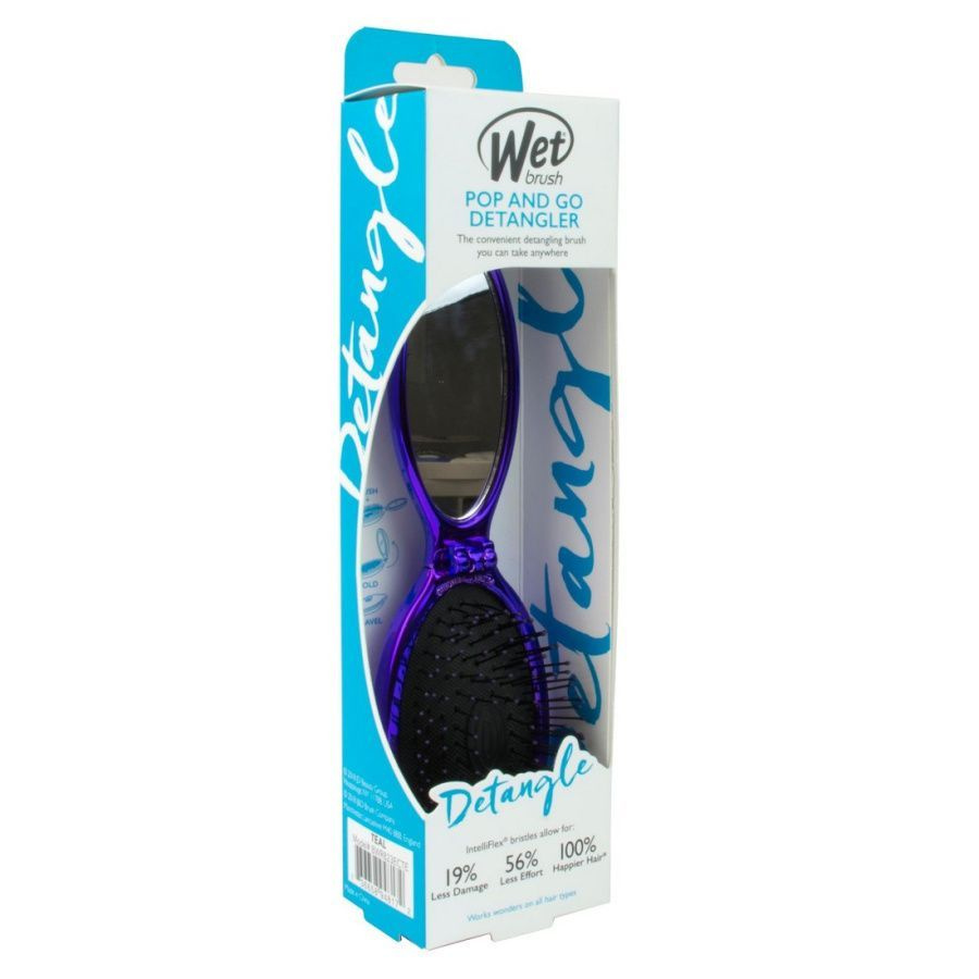 Wet Brush Расчёска для спутанных волос мини раскладная BWR823ECPU, фиолетовый  #1