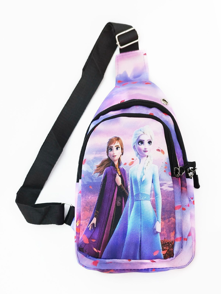 Рюкзак детский на плечо Холодное сердце - Принцесса Эльза и Анна / Рюкзачок для мелочей для девочки, #1