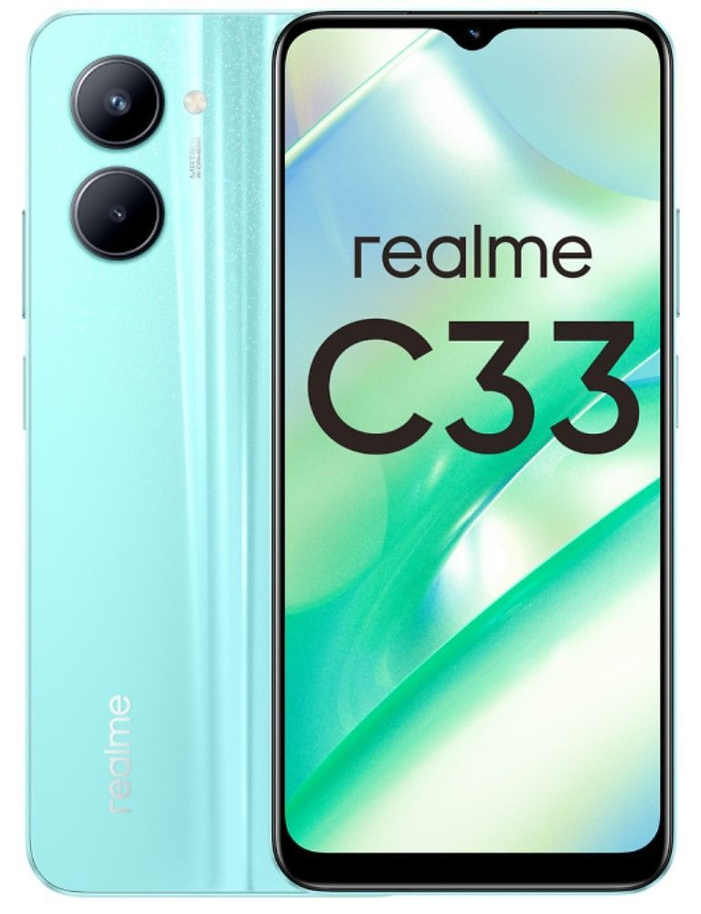 realme Смартфон C33 4/128 ГБ, голубой #1