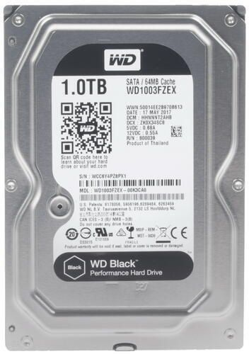 Western Digital 1 ТБ Внутренний жесткий диск Black (WD1003FZEX) (WD1003FZEX)  #1