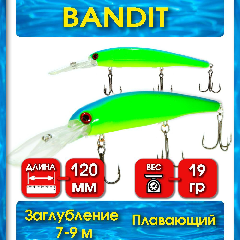 Воблер для рыбалки Bandit Walley Deep 120 мм #1