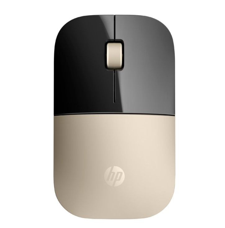 Мышь беспроводная с USB приёмником HP Wireless Mouse Z3700 Gold X7Q43AA #1