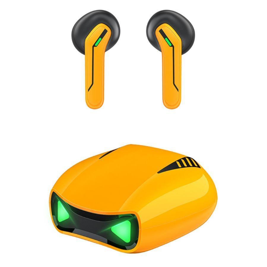 RECCI Наушники беспроводные с микрофоном, USB Type-C, желтый #1