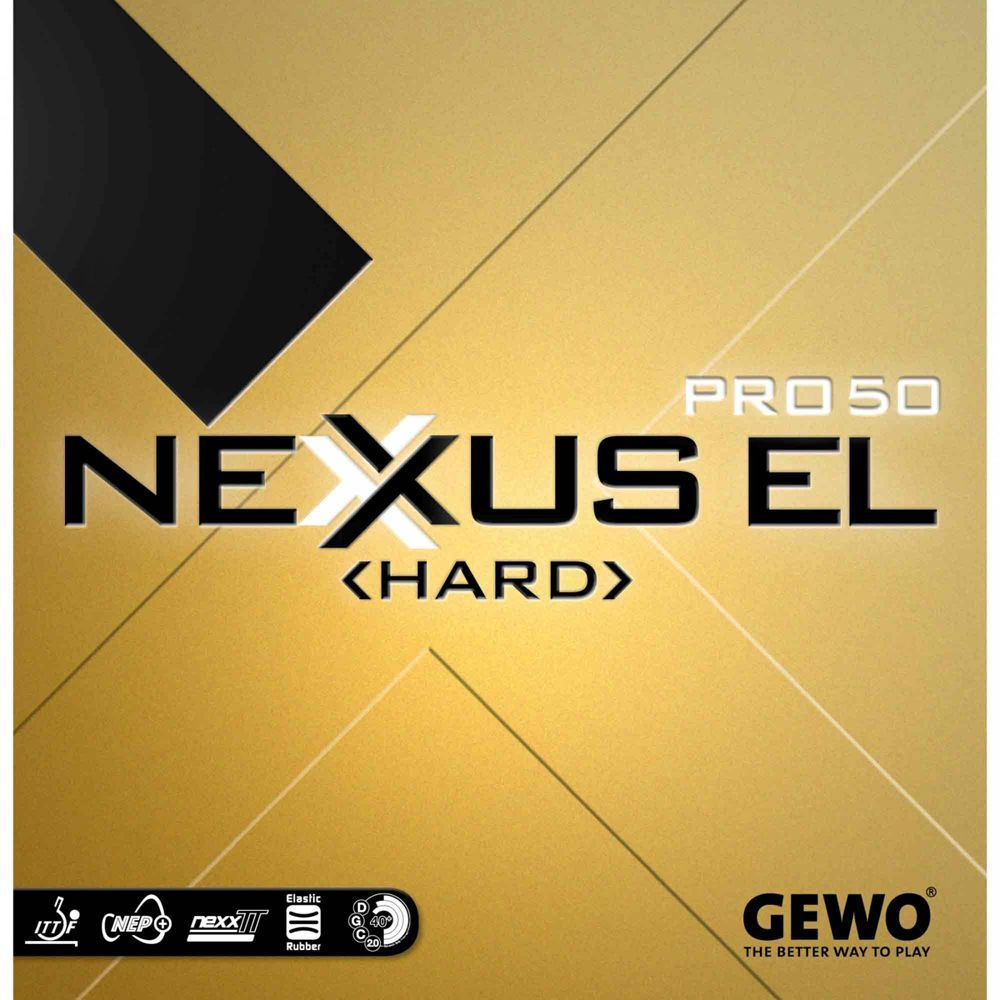 Накладка ракетки для настольного тенниса Gewo NEXXUS EL PRO 50 HARD 2.1 черная  #1